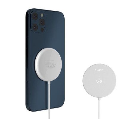 Dudao Magsafe Trådlös Laddare Induction A12Pro Qi 15W - Vit