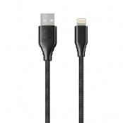 Forever USB-A till Lightning kabel 1,5m 2,4A - Svart