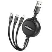 Hoco 3in1 USB-A till USB-C, Lightning, microUSB kabel X75 1m