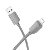 Hoco USB-A - Lightning 2.4A Kabel 1m X113 - Grå
