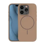 iPhone 12/12 Pro Mobilskal MagSafe Silikon Thin - Brun