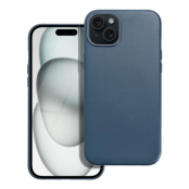 iPhone 15 Mobilskal Magsafe Läder - Blå