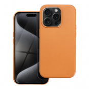 iPhone 15 Pro Max Mobilskal Magsafe Läder - Orange
