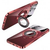 iPhone 15 Pro Max Mobilskal Ringhållare Magsafe - Röd