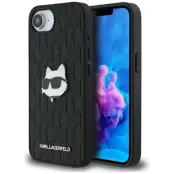 Karl Lagerfeld iPhone 16e Mobilskal Monogram Choupette Head