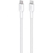 Puro Plain USB-C - Lightning Kabel för Apple med MFI 2.0 2.4A 2m - Vit