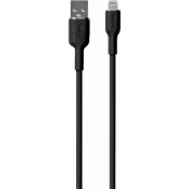 Puro USB-A till Lightning Kabel Icon Soft - Svart