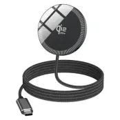 Qi2 MagSafe Trådlös Laddare iPhone 25W Snabbladdningsplatta Q12 - Svart