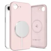 Tech-Protect iPhone 16e Mobilskal Magsafe Liquid Silikon - Rosa