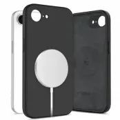 Tech-Protect iPhone 16e Mobilskal Magsafe Liquid Silikon - Svart
