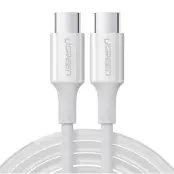 Ugreen USB-C till USB-C kabel 100W 2m - Vit