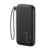 USAMS Powerbank 10000mAh 1xUSB-C 1xMicro-USB 2xUSB-A - Svart