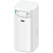 USAMS Powerbank 18000mAh 45W Med Lightning Kabel Retractable - Vit