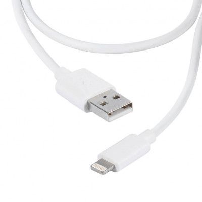 Vivanco Apple iPhone Lightning sync/laddkabel MFI 2m - Vit