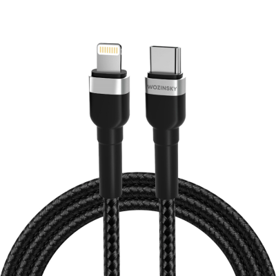 Wozinsky USB-C till Lightning kabel PD 30W 2m - Svart