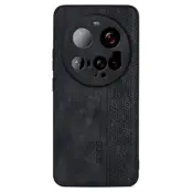 Azns Xiaomi 15 Ultra Mobilskal Läder Shell - Svart