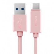 Rock Type-C USB-kabel 1m- Rosa