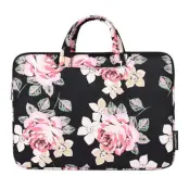 CANVASARTISAN Datorfodral 15"Floral - Svart