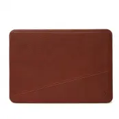 Decoded Leather Frame Sleeve (Macbook 13) - Brun