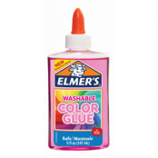 Elmer's Genomskinliga färglim, tvättbart, 147 ml, rosa