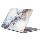 Enkay Protection Kit - Marble (Macbook Air 13 (2022-2026)) - Vit/Blå
