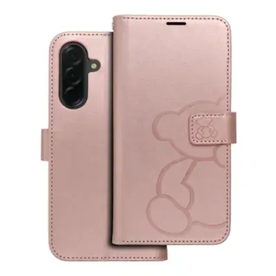 Galaxy S25 Edge Plånboksfodral Mezzo - Teddy Bear Rose Guld