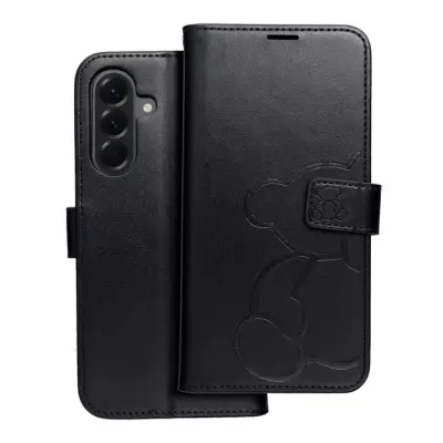 Galaxy S25 Edge Plånboksfodral Mezzo - Teddy Bear Svart