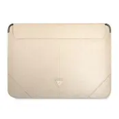 Guess Datorfodral 13/14''Saffiano Triangle Logo - Beige
