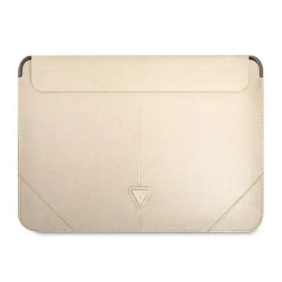 Guess Datorfodral 13/14''Saffiano Triangle Logo - Beige