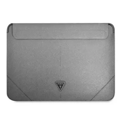 Guess Datorfodral 13/14''Saffiano Triangle Logo - Silver
