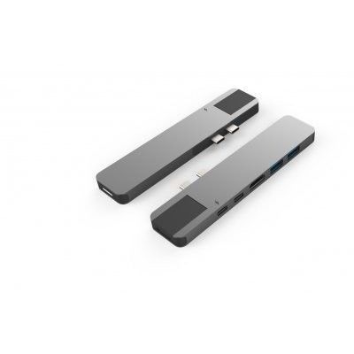HyperDrive Net 6-in-1 USB-C Hub (Macbook Pro) - Grå