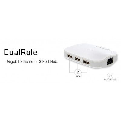 Kanex DualRole USB 3 hub och gigabit nätverk i samma enhet!