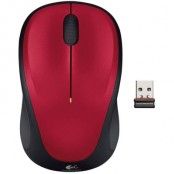 Logitech Mouse M235, wireless, 2 knappar+scroll, nano, USB, röd