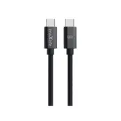 Maxlife USB-C - USB-C Kabel 2 m 60W - Svart