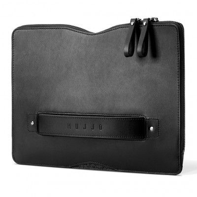Mujjo Carry-On Folio Sleeve för Macbook 12'' - Svart