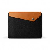 Mujjo Sleeve 13" - Premium-fodral för MacBook - Svart/Brun