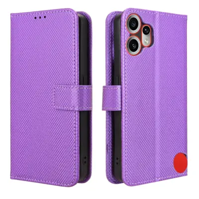 Nothing CMF Phone 2 Pro Plånboksfodral Diamond Läder - Lila