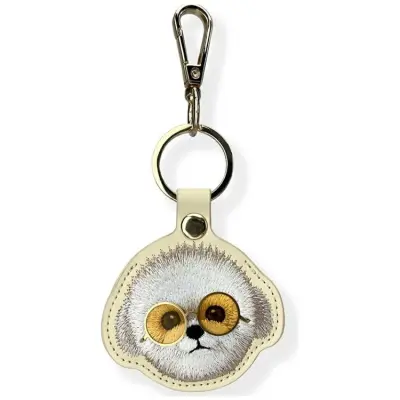 Nimmy AirTag Skal Glasses Cool Dog - Khaki