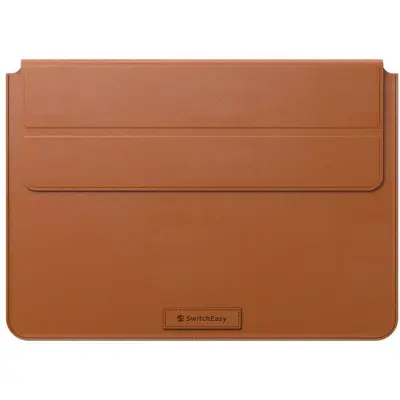SwitchEasy EasyStand Leather Sleeve (Macbook Pro 15/16) - Svart