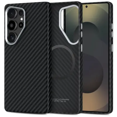 Tech Protect Galaxy S25 Ultra Mobilskal Magsafe Carbon - Svart/Silver