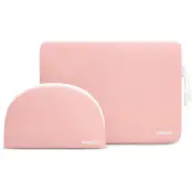 Tomtoc Shell A27 Sleeve with Pouch (Macbook Pro/Air 13") - Blå
