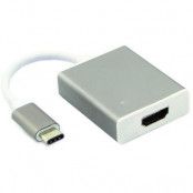 USB Type-C 3.1 till HDMI-Adapter - Silver