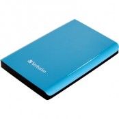 Verbatim Store'n'Go, extern hårddisk, 500GB, 2,5"", USB 3,0, Blå