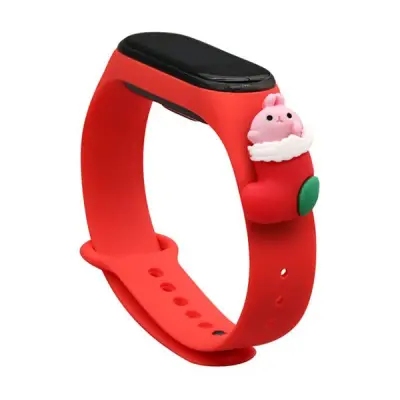 Xmas Santa 1 Replacement Band Xiaomi Mi Band 4/3 - Röd