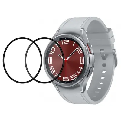 [2-PACK] Galaxy Watch 6 Classic (47mm) Härdat Glas Skärmskydd - Svart