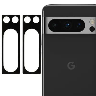 [2-PACK] Google Pixel 8 Pro Kameralinsskydd i Härdat Glas - Svart