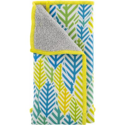 DELTACO Microfiberduk, för rengöring av bildskärmar, grön/blå/gu