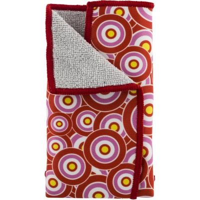 DELTACO Microfiberduk, för rengöring av bildskärmar, röd/rosa/gul