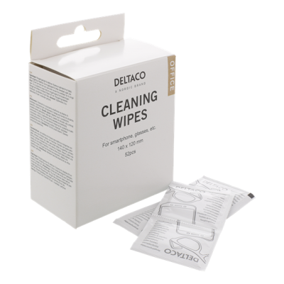 DELTACO Office Rengöringsdukar 52 st