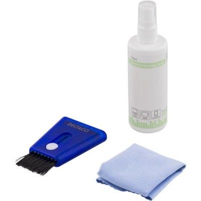 DELTACO skärmrengöringskit, för rengöring av bildskärmar